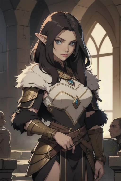 Ancient, princess, Hylia, fur armor, rings, female creature, dark ages,