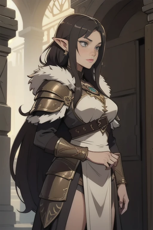 Ancient, princess, Hylia, fur armor, rings, female creature, dark ages,