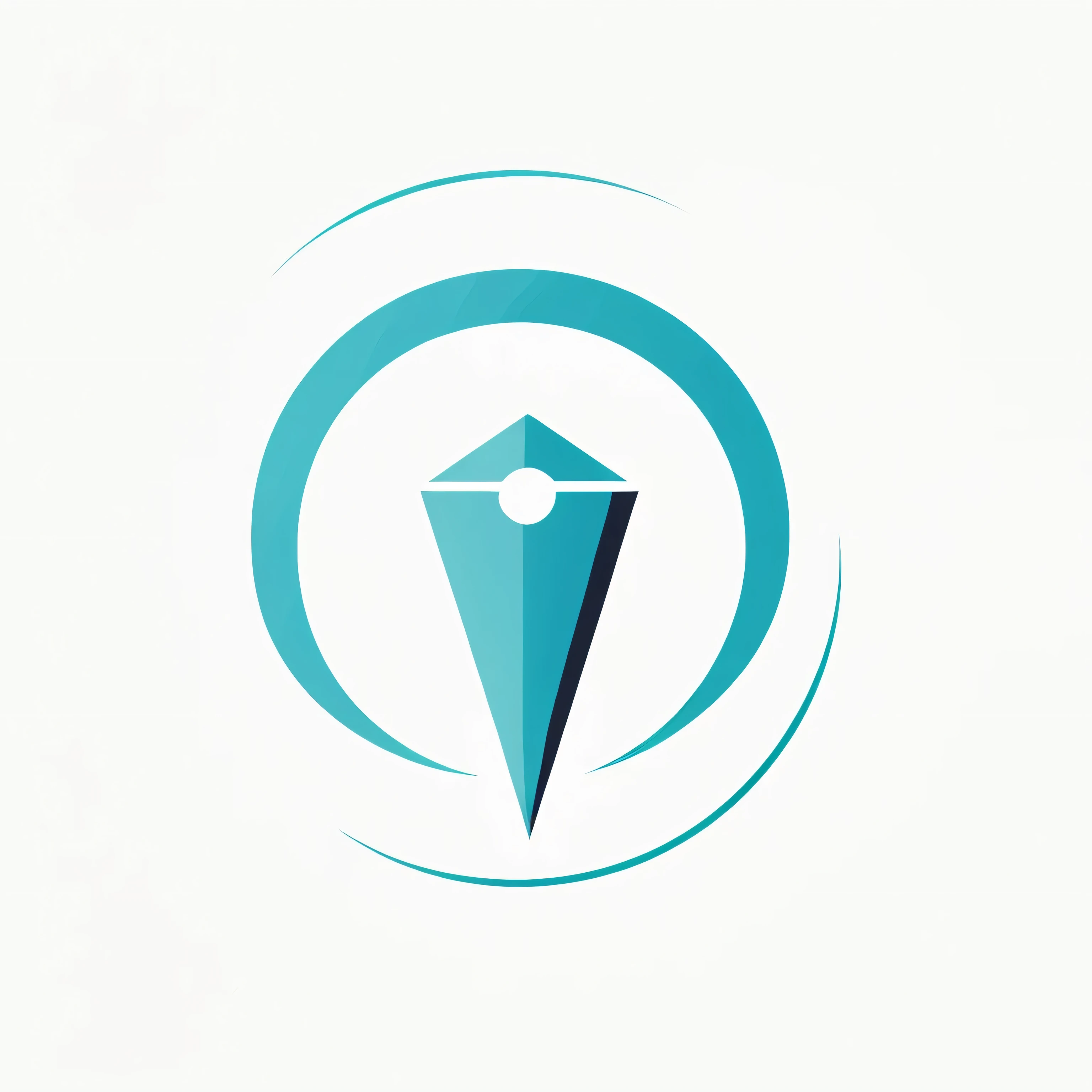 Create a simple logo vector image consisting of just 2 colors on a white background