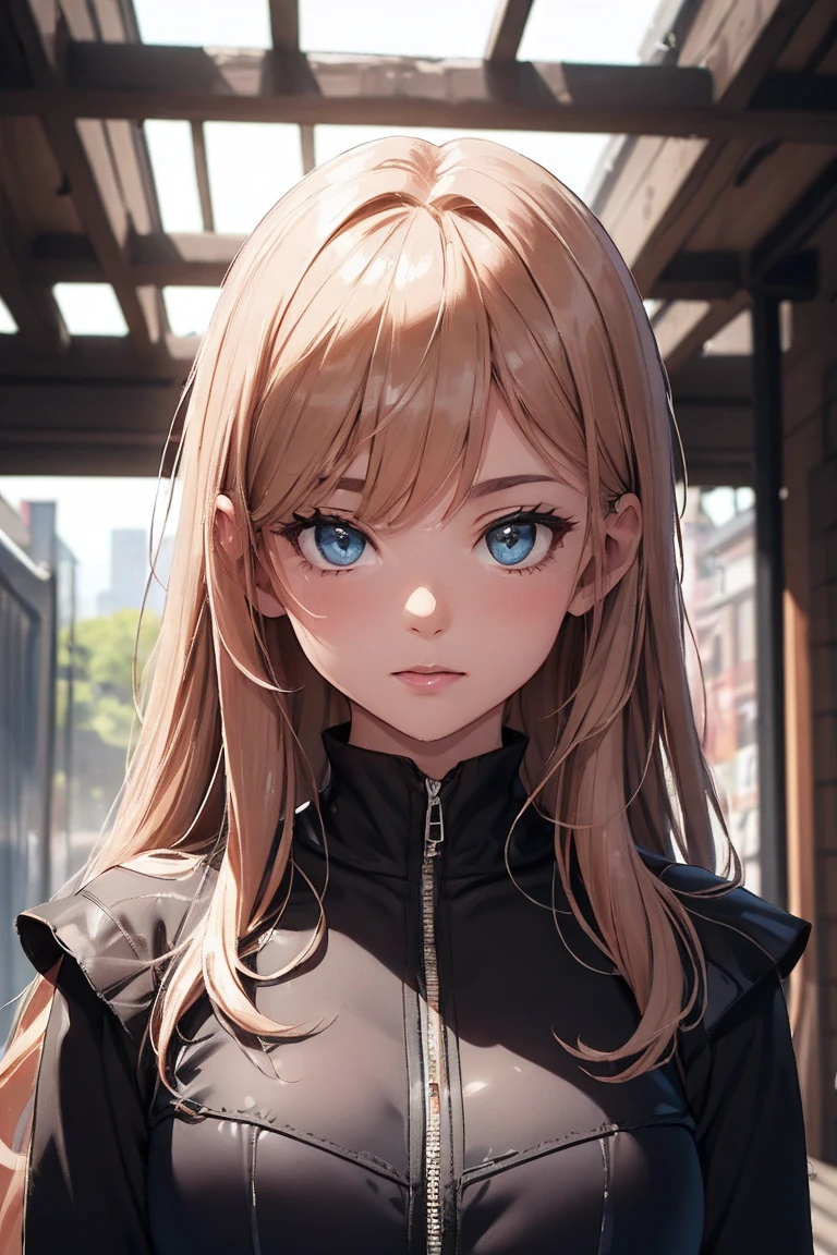 Best Quality, Masterpiece, Ultra-high resolution, (It&#39;s photorealistic:1.4), Raw photo, Japanese women,Mature Woman, (1girl:1.8), (42 years old:2), Black Hair, Short Hair, Beautiful Eyes, Symmetrical eyes, Shy laugh,  (Huge breasts:1.3), (Curvy:1.4), (latex:1.4), It shows her whole body, standing, (Shiny metallic swimsuit in random colors, Competition Swimwear:1.8)、Arms behind back、cityscape、
