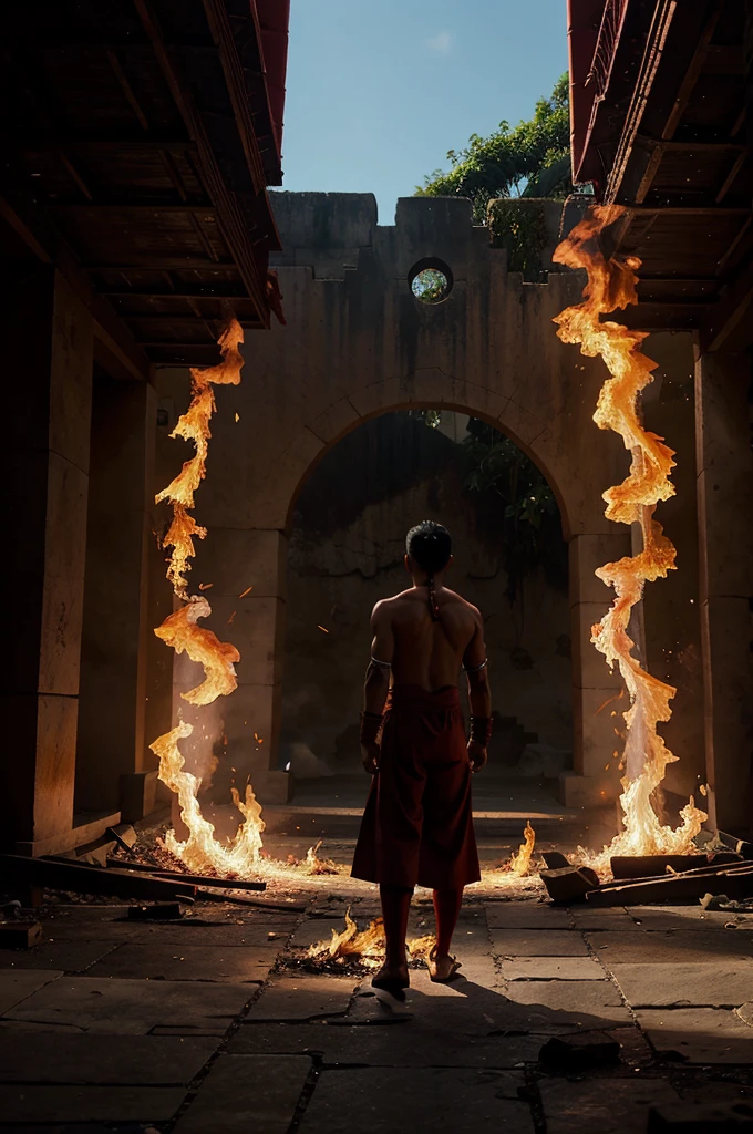 The fire nation of Avatar movie in Santa Rosa, Laguna Arch bringing too much heat in the Philippines