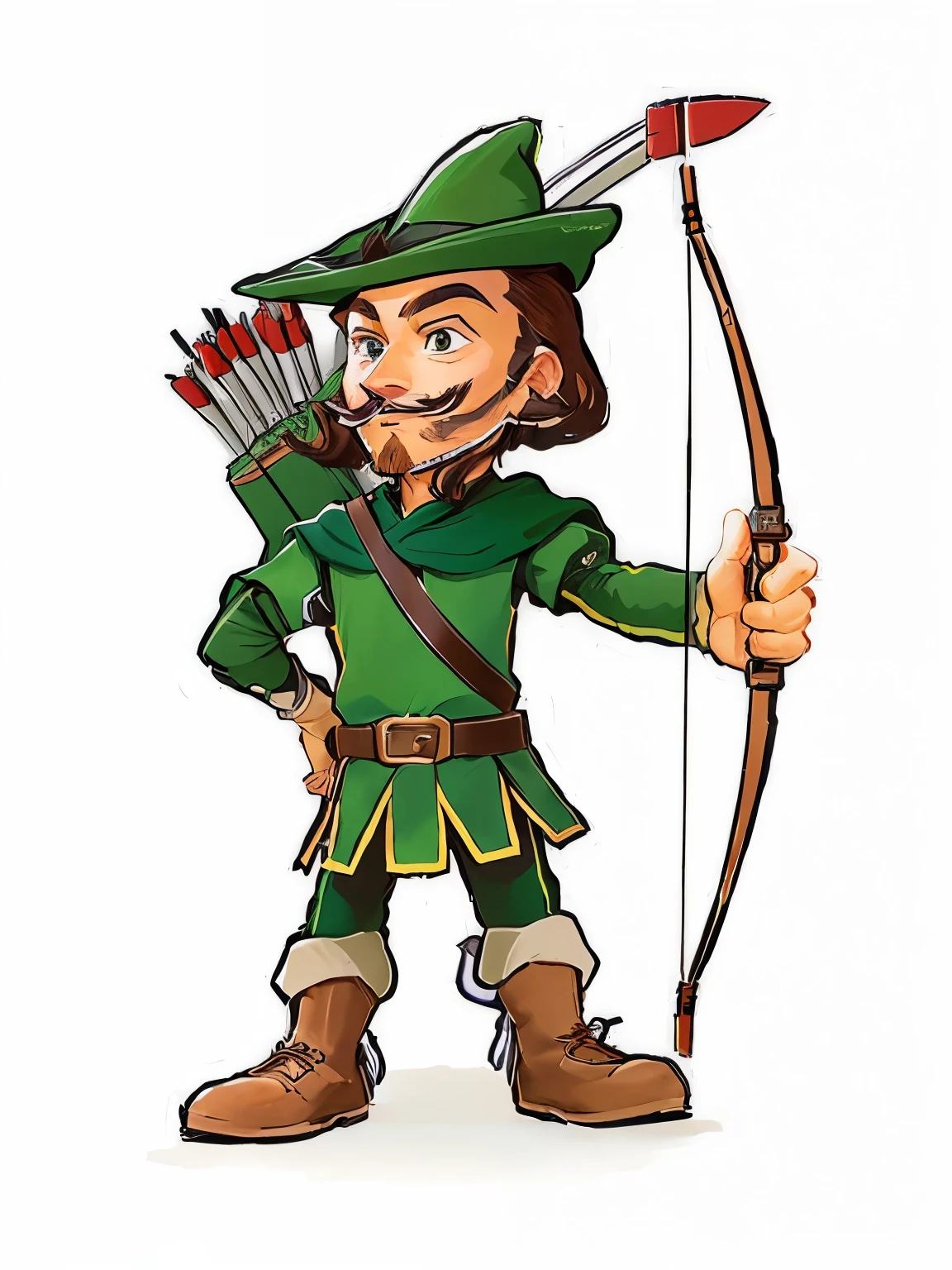 cartoon image of a man dressed in green holding a Bow and Arrow, Robin Hood, Bow and Arrow, with Bow and Arrow, Bow and Arrow少年, holding Bow and Arrow, holding a Bow and Arrow, Point the bow, Elon Musk becomes a musketeer, Have a longbow, Having a crossbow, Bow and Arrow, OTL Archer, with hand crossbow, Short Bow