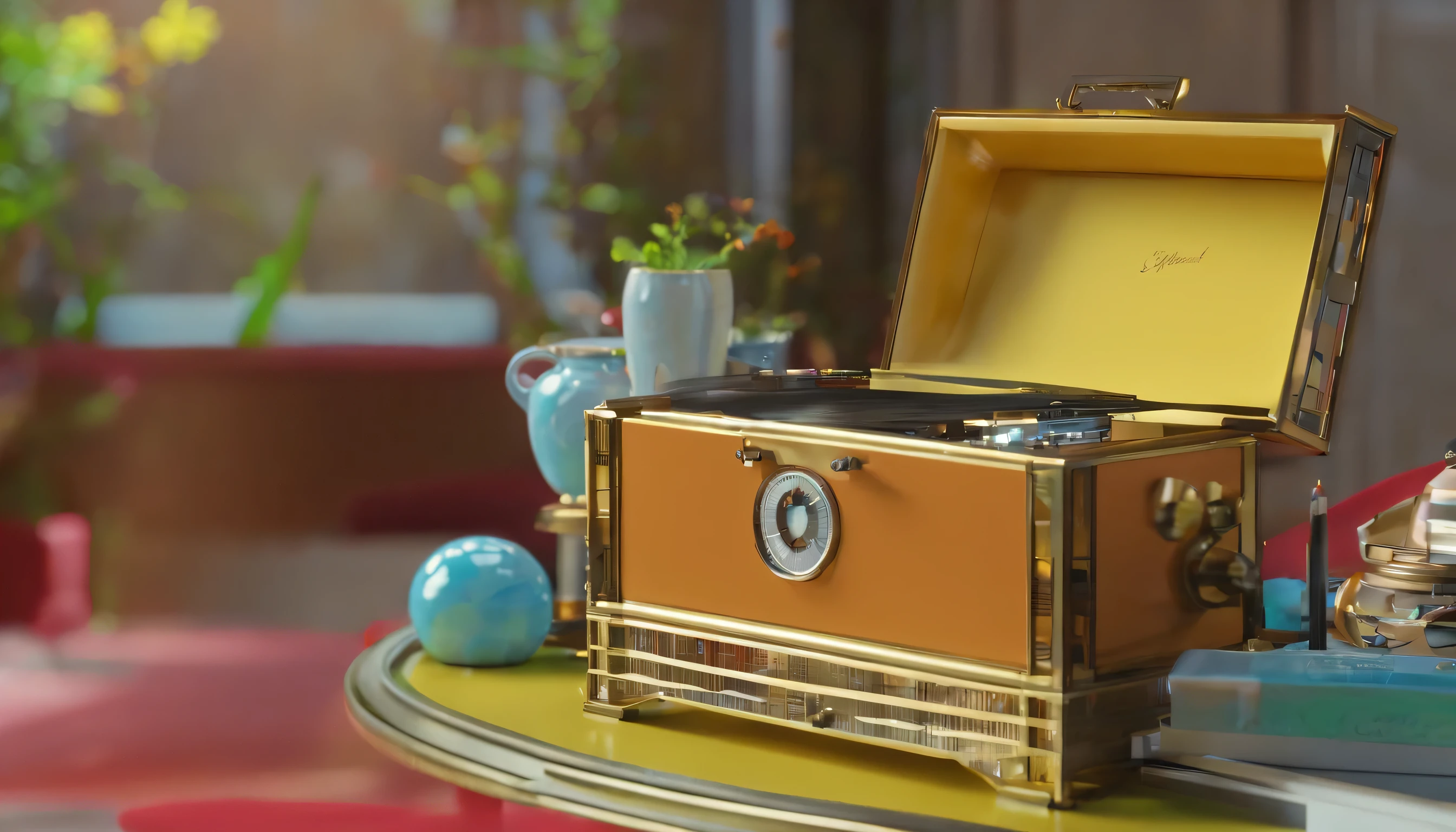On a stylish table、Stylish music box