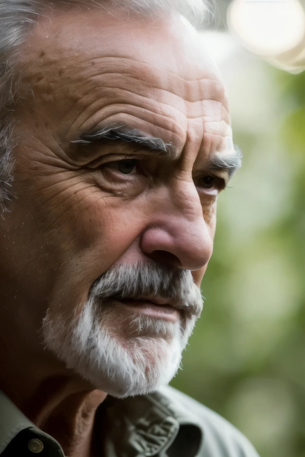 masterpiece, sean connery walking through the jungle (night among fireflies), (high detail:1 1), rough face, natural skin, high quality, nsfw, beautiful eyes, (detailed face and eyes), (face: 1 2), noise, extra, real photo, PSD, lamp film photography, sharp focus, contrast lighting, detailed skin, high resolution 8k, crazy detail, realistic, professional photography, 8k UHD, SLR camera, soft lighting, high quality, film grain, Fujifilm XT3