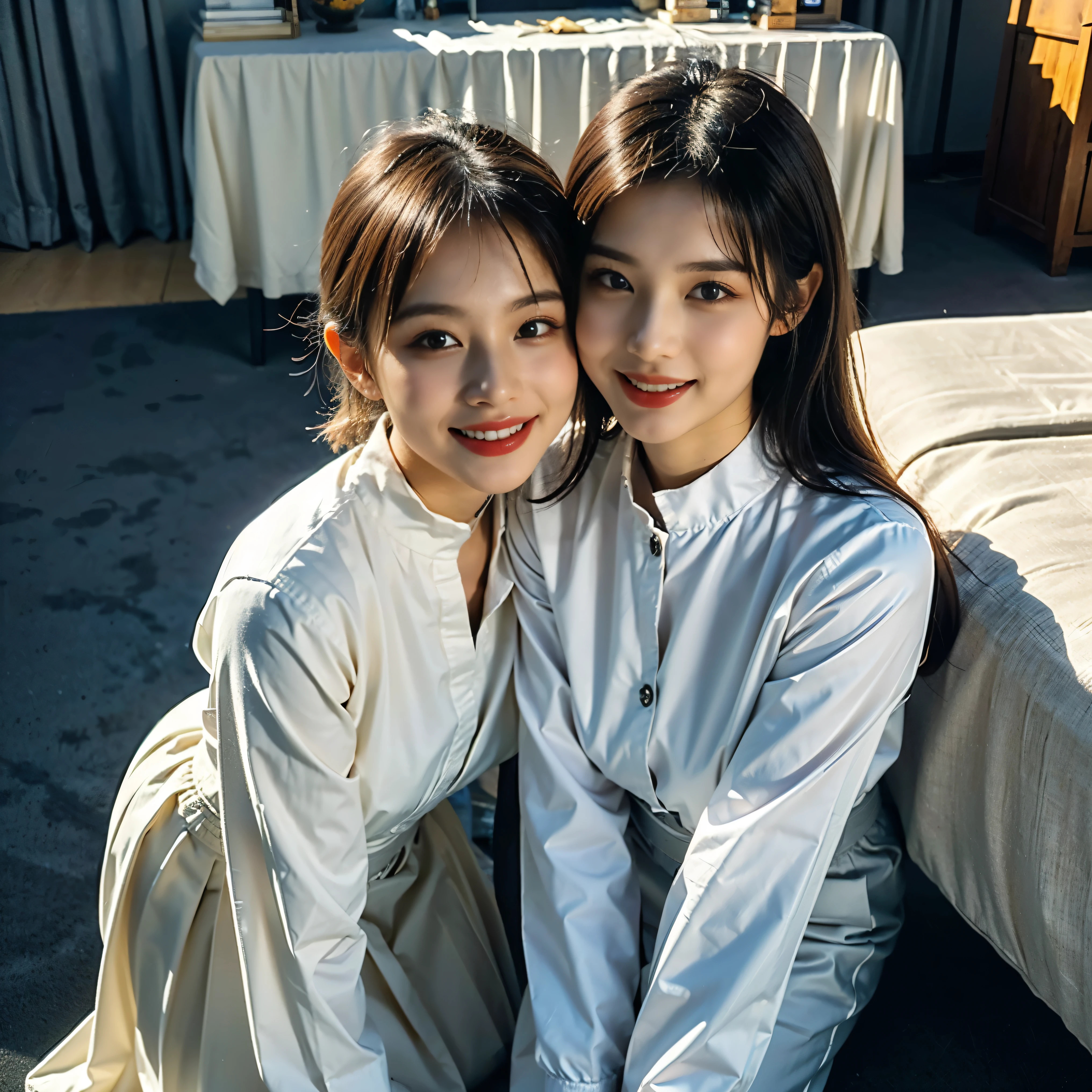 (highest quality、4k、8k、High Resolution、Masterpiece: 1.2)、(Real、Photorealistic、Photorealistic: 1.37)、HDR、UHD、Studio Lighting、Ultra-detailed Paint、Sharp Focus、Physically Based Rendering、Detailed Description 、professional、Bright colors、Bokeh,Drawn、A young and very beautiful nun、(Detailed processed eyes closed 1.37)、True Expression、(A beautiful wide open mouth:1.37)、lips、Backlight effect、warm color、The lighting is dim、Kneeling face up pose、Sacred atmosphere、Beautiful stained glass、Exquisitely decorated statues、Serene atmosphere、Quiet space and time、The solemn presence of the altar、(Shot from above)