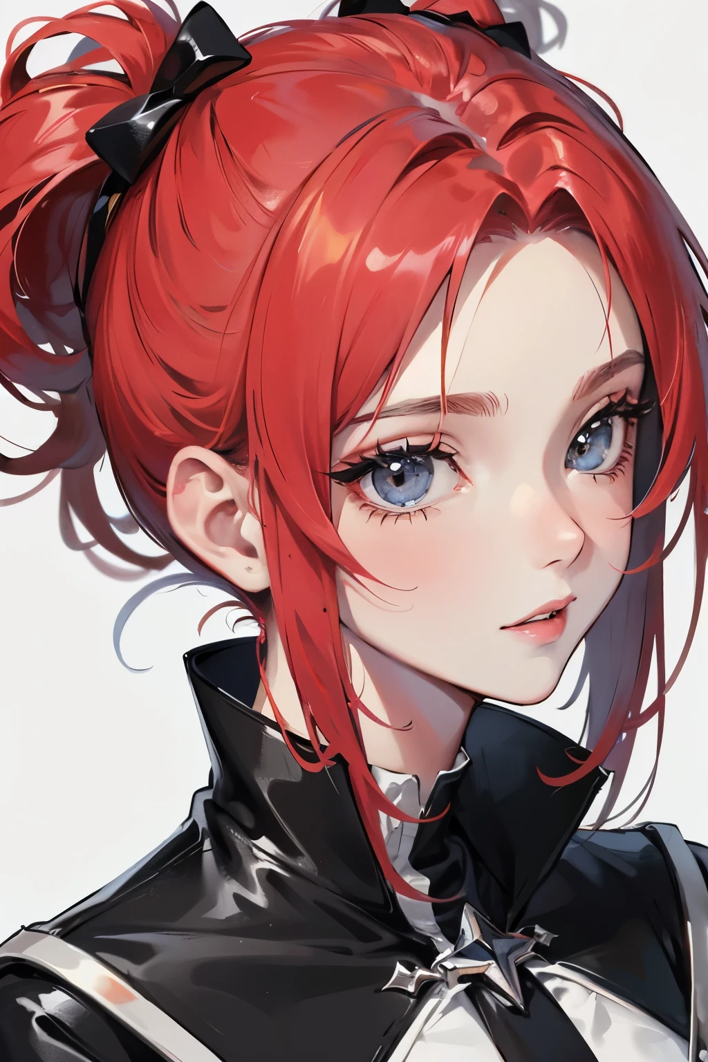 anime, 18 anos, peitos grandes, roupa curta, foto de perfil, cabelo vermelho, rosto perfeito, 2d, sfw, Sebelva_Mix