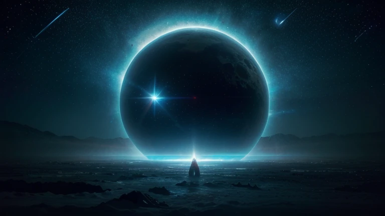 (best quality,4k,8k,highres,masterpiece:1.2),ultra-detailed,(realistic,photorealistic,photo-realistic:1.37),alien spacecraft,elongated,cigar-shaped,exploring in space,light blue and red rays,interstellar,navigating,stellar reflections,outer space,surrounded by stars,nebula clouds,deep cosmic void,dark background,luminous glow,sublime,grandiose,awe-inspiring,extraterrestrial,otherworldly technology,advanced propulsion system,intergalactic voyage,mesmerizing,unfathomable,amazing spectacle,voyaging through the galaxy,unidentified object,glimmering lights,vastness of the universe,celestial beauty,cosmic exploration,cosmic mysteries,journey to the unknown,unprecedented discovery,astral phenomenon,unimaginable scale,cosmic energy,limitless possibilities