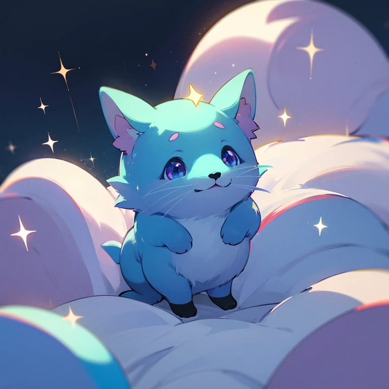unknown creature、cute、Little、Background glitter
