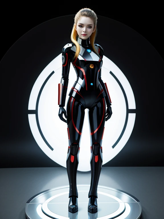 Hot android woman, The face remains human, Full Body Shot, Masterpiece