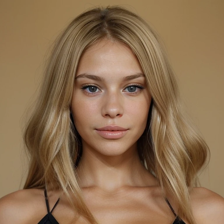 tete d'une belle femme blonde mi brune