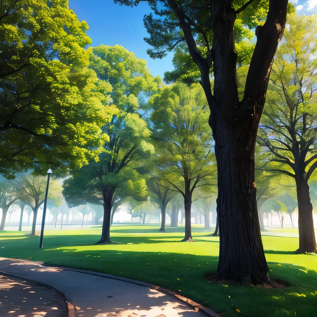 Parque con arboles