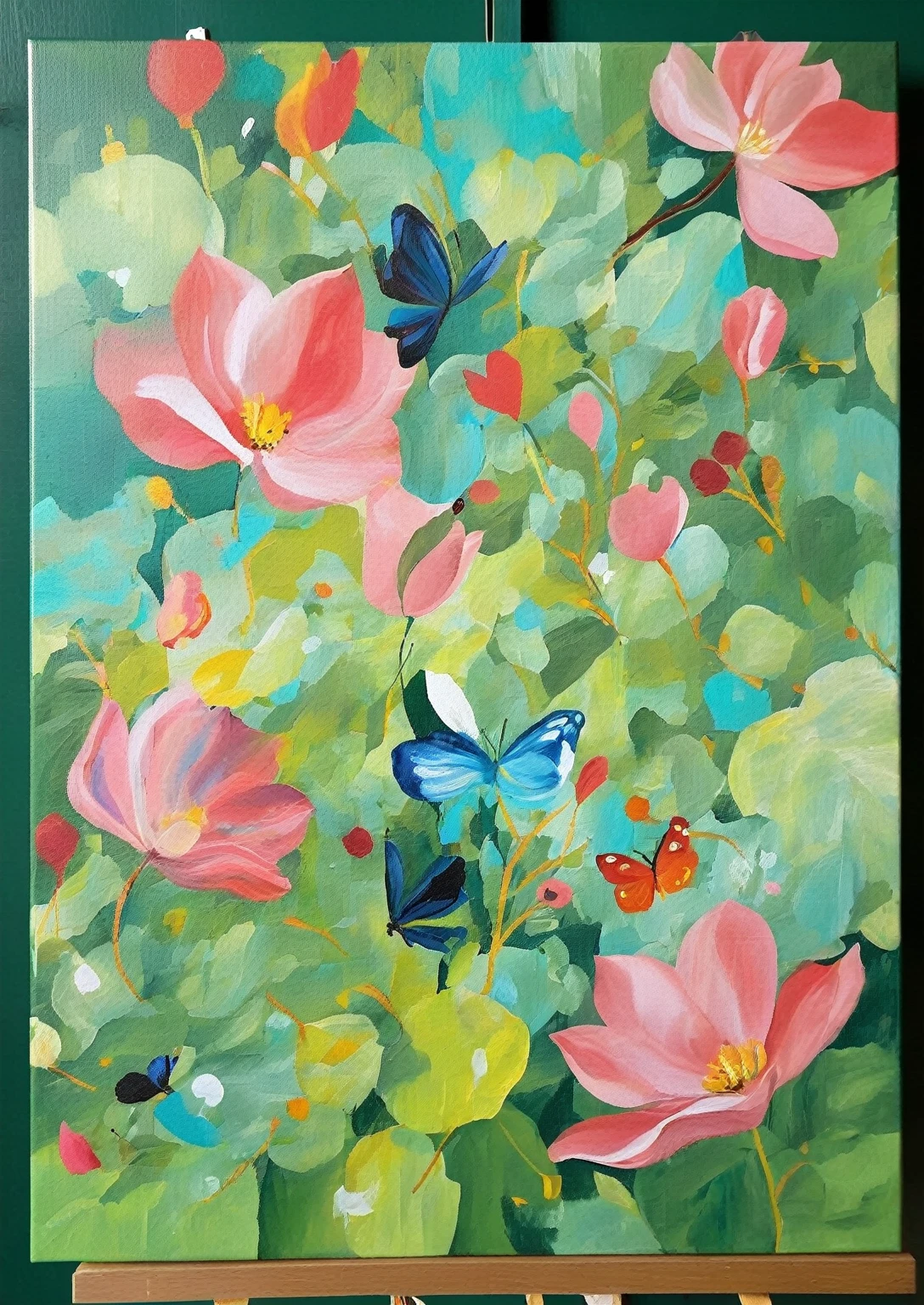 Acrylic painting with rich and varied colors