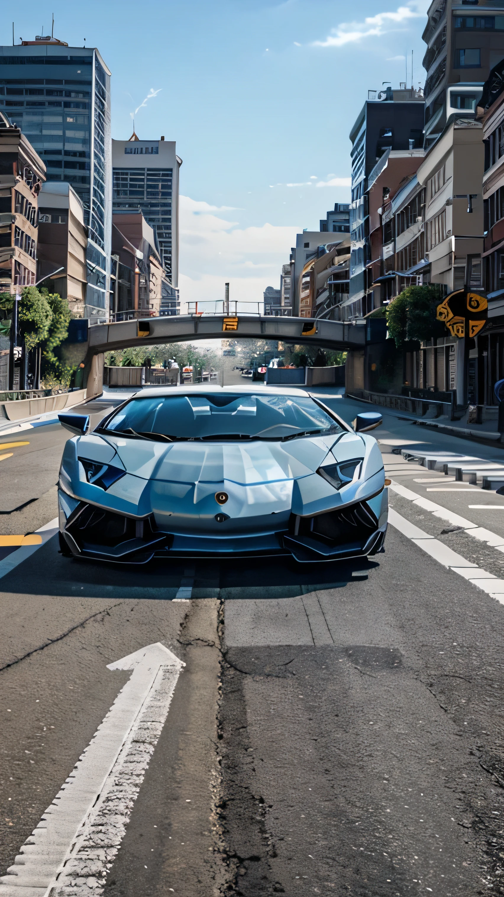 Lamborghini Aventador svj, Light blue in color Running on the streets of Pittsburgh Pennsylvania is United