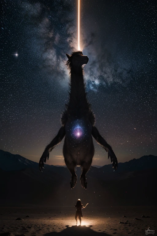 Encounter mystical creatures made of stars and galaxies,