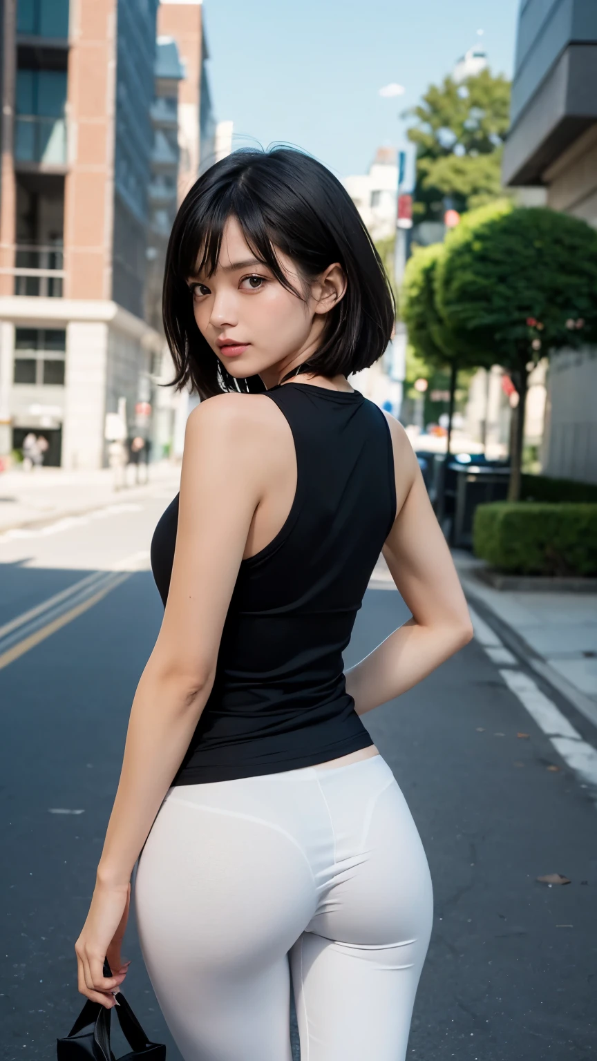Best-Quality, Masterpiece, Ultra-High-Resolution, (Photorealistic:1.4), Raw-Photo, Hyper-Detailed,
1girl, 12-years-old, Japanese famous idol,
(very beautiful black short-cut-haired, extremely cute face like a the most popular Japanese idol, amazingly beautiful big black eyes), very beautiful skins, very beautiful skinny body, very beautiful skinny thighs,
wearing colorful track and field sleeveless uniform, standing at athletic stadium, innocent smile, dynamic pose, (upturned beautiful small ass),
detailed face, detailed eyes, detailed hair, detailed white skins, detailed skinny body, detailed colorful track and field sleeveless uniform, detailed skinny thighs