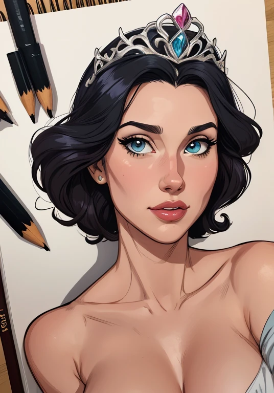 estilo de desenho animado:1.2), Geena Davis s Mulher brasileira desenho ART Artline mulher Imagem cartoon de uma mulher , roupas sensuais , garota super valente destemida , Ilustra??o estilo desenho animadocabelo preto ondulado, estilo de arte dos desenhos animados, estilo de arte dos desenhos animados, digital illustration style, design de personagens altamente detalhado, arte digital detalhada fofa, Fan art horror character design portrait, beautiful curly black hair digital illustration high quality portrait, arte em quadrinhos, retrato do design do personagem, Naked busty woman with medium breasts cartoon style female character Geena Davis mercenary warrior Female character Queen Anna of Arendelle with battle scars Cartoon image of a woman .Ilustra??o estilo desenho animado, estilo de arte dos desenhos animados, estilo de arte dos desenhos animados, digital illustration style, design de personagens altamente detalhado, arte digital detalhada coragem, Forest fan art, Design de personagens de retrato, beautiful digital illustration, retrato de alta qualidade, Arte em quadrinhos, mulher jovem cabelo com transas lindas . Queen Anna of ArendelleBeautiful lined eyes Medium large bust and wonderful sexy clothes. image expression of sexual desire from waist to head illustration Queen Anne of Arendelle