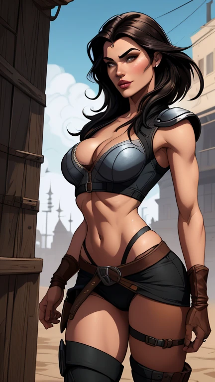 obra de arte, melhor Ella Purnellstyle Estilo cartoon estilo digital illustration artgermquality, (papel de parede extremamente detalhado da unidade CG 8k), (melhor qualidade), (best illustration), (melhor sombra), Ella Purnellstyle Estilo cartoon estilo digital illustration artgermabsurdos, Realistic lighting, (abismo), lindo brilho detalhado, arte por Peter MohrBacher, atriz Ella Purnellstyle Estilo cartoon digital illustration estilo artgerm Estilo cartoon digital illustration Estilo GTA uma mulher com roupas de couro andando pela rua, vestindo armadura de assassino de couro, armadura de couro skimpy, roupas de couro de fantasia, Roupa de Fantasia, in a leather espartilho, Yennefer, lara croft medieval, bela assassina feminina, fantasia sombria cyberpunk sedutora, Yennefer de Vengerberg, Armadura deslumbrante, weared em armadura de couro, espartilho, em armadura de couro, estilo cartoon, digital illustration, estilo GTA