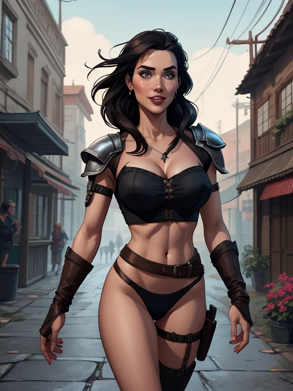 Xena princesa guerreira modo retrato sensual estilo sesys Estilo cartoon digital illustration juntos namorados Estilo cartoon personagem modo retrato Personagem estilo cartoon expressão facial feliz lindo sorriso e seis médio pequeno modo retrato cintura para cima mulher com roupas de couro andando pela rua, vestindo armadura de assassino de couro, armadura de couro skimpy, roupas de couro de fantasia, Roupa de Fantasia, in a leather espartilho, Yennefer, lara croft medieval, bela assassina feminina, fantasia sombria cyberpunk sedutora, Yennefer de Vengerberg, Armadura deslumbrante, weared em armadura de couro, espartilho, em armadura de couro, estilo cartoon, digital illustration, estilo GTA Jennifer Connelly modo retrato