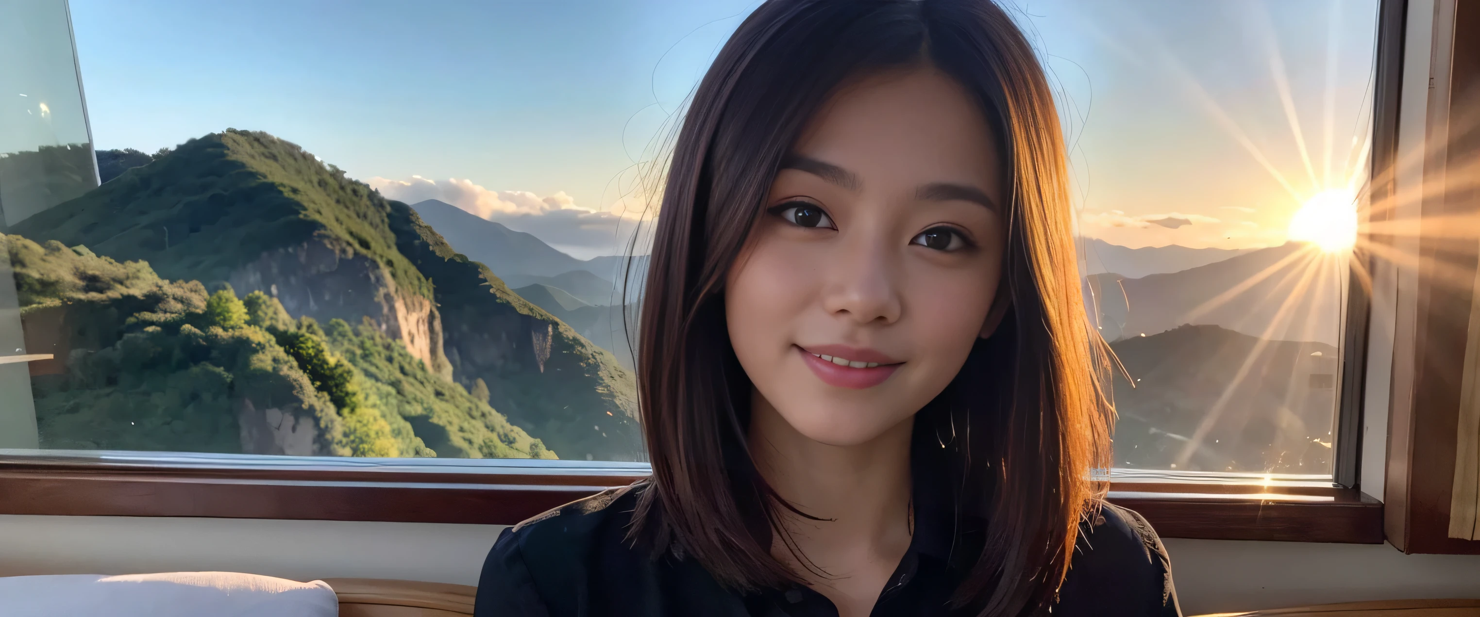 ((highest quality、8k、masterpiece:1.3))、Sharp focus:1.2、Beautiful woman perfect body:1.4、Slim body、((Bob Hale、Straight hair:1.2))、(to be born, highest quality, masterpiece:1.5), (Realistic, Intricate details:1.2), Ultra-high resolution, Please shine a light on my face、Two women enjoying wine、Amazing view of the sunset sky and clouds、Amazing mountain views、A bright smile、wine glass、red wine 、Appetizers、Italian food、Wine bottle、Champagne、sparkling wine、, Beautiful Face, blue eyes, The light shines on your face, Blushing, short hair,Bright Face、Fox face、 (36 years old), 39 years old, Lady、Two beauties、Brown Hair、Shortcuts、Long sleeve shirt、dress、Pretty Woman 1, (Slim face), (The body is slim), (Brown Hair), (Shortcuts), cheeks turn a little red,Attractive beauty、, Out of the window, A beautiful and detailed night view unfolds.........., restaurant, In a prominent place (From the waist up) Nova Frog Style, actress, model, Upper Body, White wine, slim, wine glass, A wine glass placed in the middle, smile, (smile: 1.15), Beautiful fine grain, Depth f/2,saturation, High Contrast, Strong light and shadow,Moist Body:1.5、3D texture、Delicate eyes、Brown Hair、The hair is very shiny、