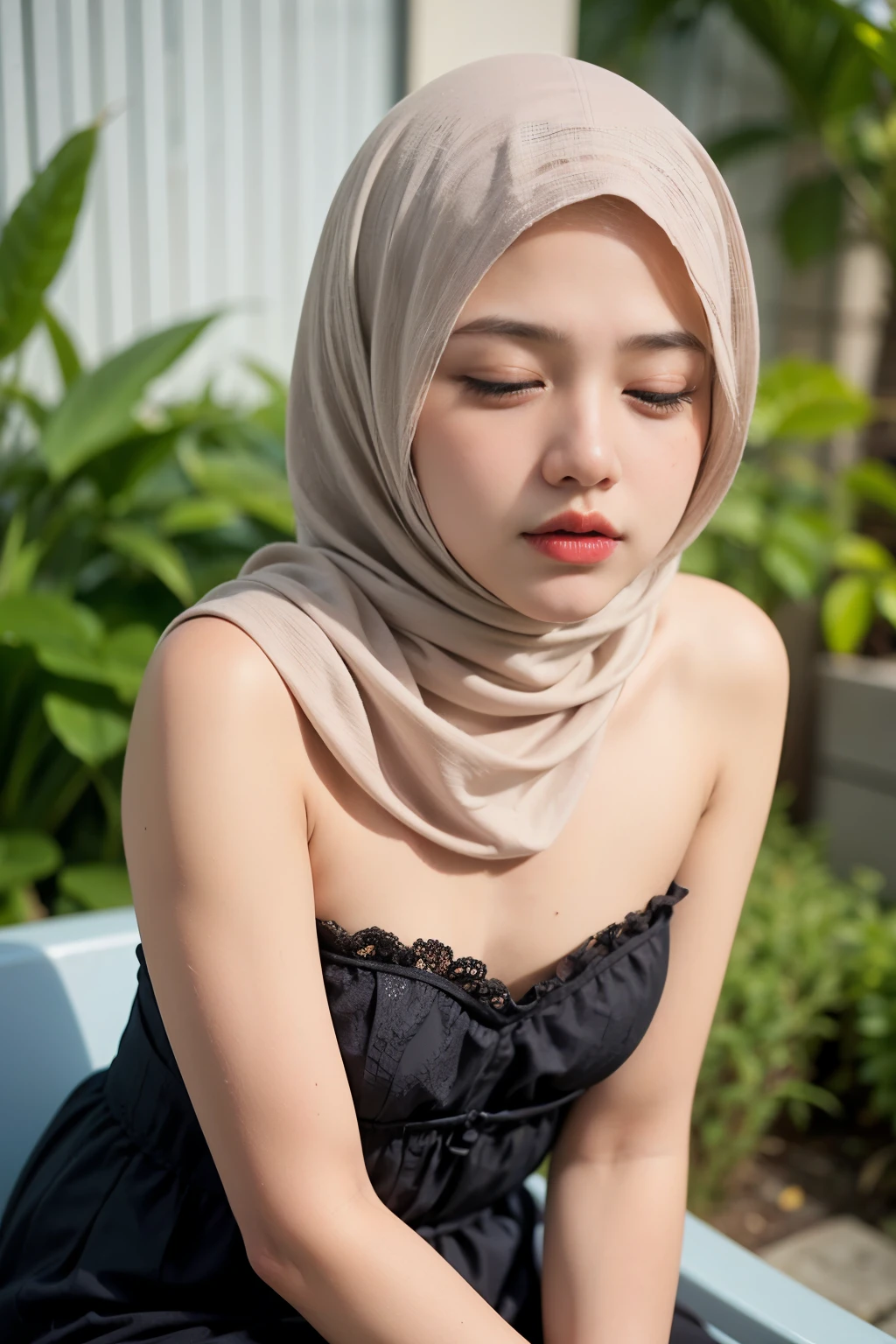 ((Colourful)), ((Big Tits:0.1)), ((Flat Chest:1)), Wear sunglasses and act like Rosyam, ((Closed Eyes)), (((Strapless Colourful Flat Chest))), Naked, Angry pose, Angry face, (((HIJAB MALAY GIRL))), masutepiece, High quality, UHD 45K, Realistic face, Realistic skin feeling , A Japanese Lady, 8 , , Very cute and baby-like face, (((FLAT CHEST))), (MATRIX WORLD), ((look In front at the camera and SADNESS)), ((())), (((CUTE GIRL))), ((PASTEL LIPS)), ((SATIN LACE)), ((CHUBBY)), ((UNDRESS)). Brown, Flat Chest, Wearing G-String. Sitting, from behind view up, seductive pose, (Small face)