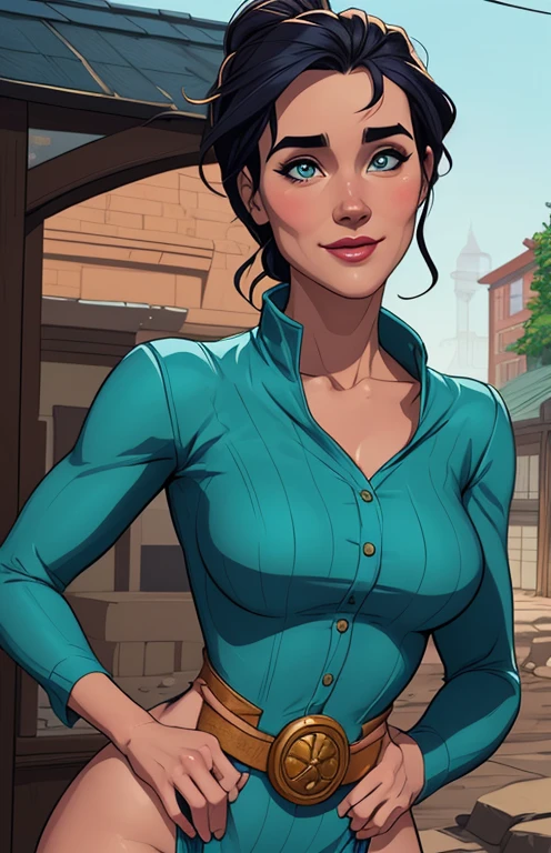 Personagem mulher estilo atompunk Fiona rainha Anna de Arendelle com marcas de guerras Imagem de desenho animado de uma mulher .Ilustra??o estilo desenho animado, estilo de arte dos desenhos animados, estilo de arte dos desenhos animados, digital illustration style, estilo atompunk design de personagens altamente detalhado, arte digital detalhada coragem, Forest fan art, Design de personagens de retrato, beautiful digital illustration, retrato de alta qualidade, Arte em quadrinhos, mulher jovem cabelo com transas lindas . Queen Anna of ArendelleBeautiful lined eyes Medium large bust and wonderful sexy clothes. image expression of sexual desire from waist to head illustration Queen Anne of Arendelle atompunk style Fallout 4 style pose playboy magazine sensual witch Character cartoon style facial expression happy beautiful smile and six medium small portrait mode waist up with lots of gold around her other stones precious portrait mode waist up queen of the south Jennifer Connelly GTA scenery dominatrix gold coins chest with jewelry with her boyfriend, um homem com barba preta, armado com um estilo militar,
