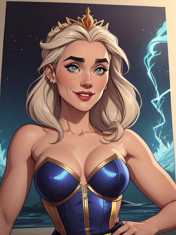 Personagem mulher estilo atompunk Fiona rainha Anna de Arendelle com marcas de guerras Imagem de desenho animado de uma mulher .Ilustra??o estilo desenho animado, estilo de arte dos desenhos animados, estilo de arte dos desenhos animados, digital illustration style, estilo atompunk design de personagens altamente detalhado, arte digital detalhada coragem, Forest fan art, Design de personagens de retrato, beautiful digital illustration, retrato de alta qualidade, Arte em quadrinhos, mulher jovem cabelo com transas lindas . Queen Anna of ArendelleBeautiful lined eyes Medium large bust and wonderful sexy clothes. image expression of sexual desire from waist to head illustration Queen Anne of Arendelle atompunk style Fallout 4 style pose playboy magazine sensual witch Character cartoon style facial expression happy beautiful smile and six medium small portrait mode waist up with lots of gold around her other stones precious portrait mode waist up queen of the south Jennifer Connelly GTA scenery dominatrix gold coins chest with jewelry with her boyfriend, um homem com barba preta, armado com um estilo militar,