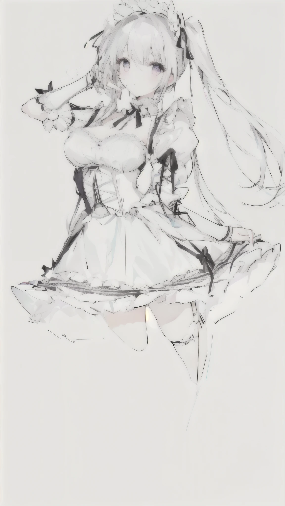 girl、Gothic Lolita、corset