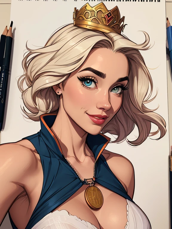 estilo de desenho animado:1.2), Tinker Bell brasileira draw ART Artline fundo branco mulher Imagem de desenho animado de uma mulher , roupas sensuais , garota super valente destemida , Ilustra??o estilo desenho animado, estilo de arte dos desenhos animados, estilo de arte dos desenhos animados, digital illustration style, design de personagens altamente detalhado, arte digital detalhada fofa, design de personagem retrato, beautiful digital illustration, retrato de alta qualidade, arte em quadrinhos, retrato do design do personagem, without clothes and medium breasts cartoon style female character dressed in Tinker Bell