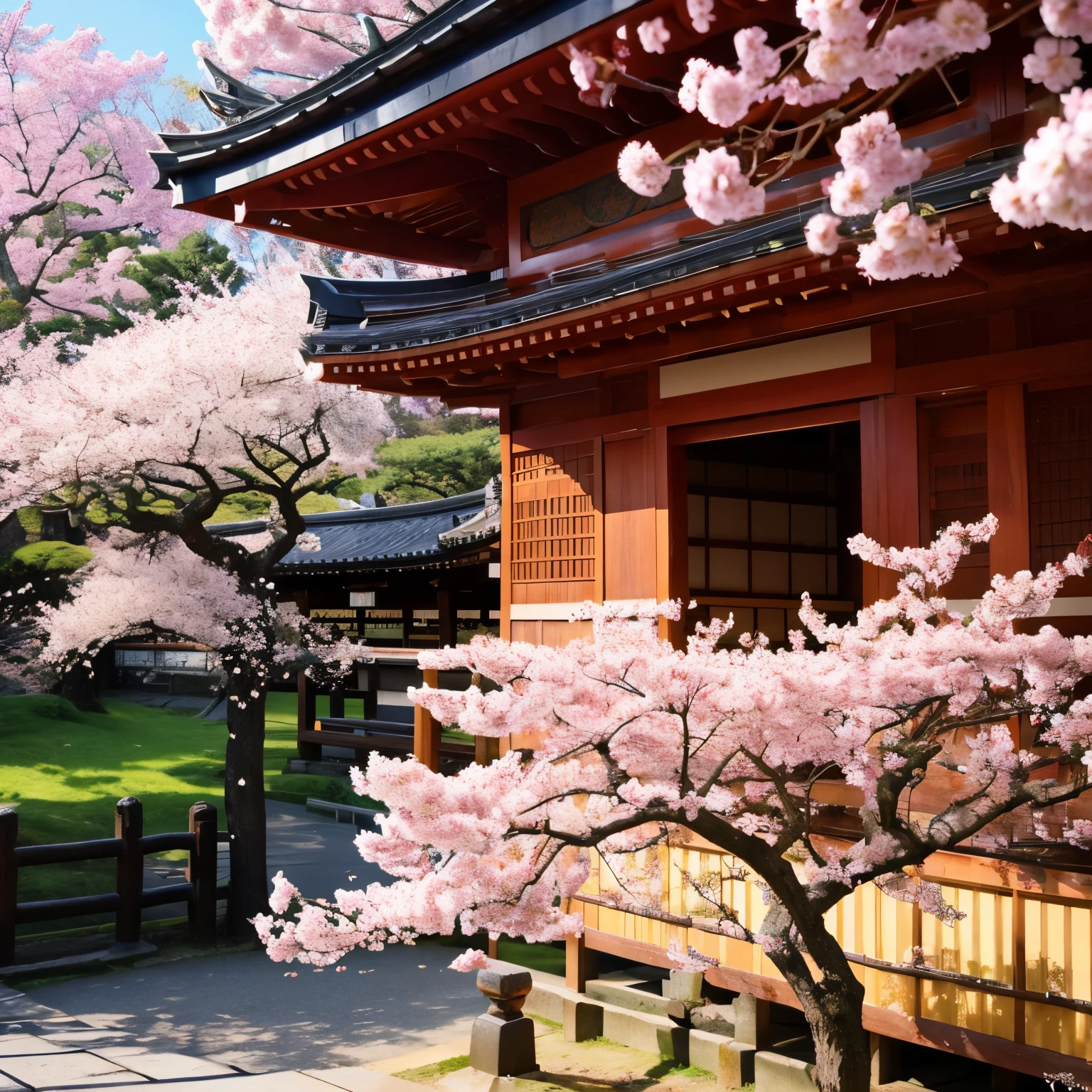 Cherry tree in full bloom、、From Nariaiji Temple to Amanohashidate、The wind is blowing、