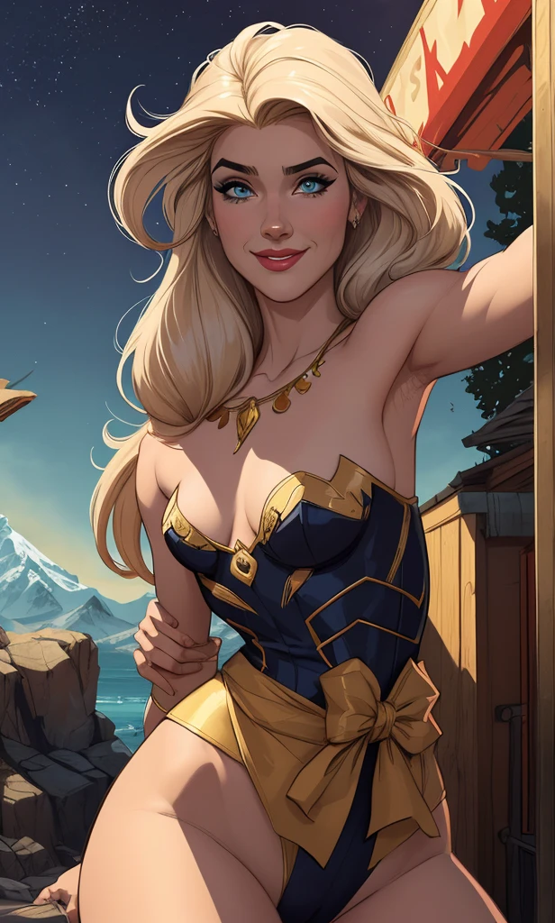 Personagem mulher estilo atompunk Fiona rainha Anna de Arendelle com marcas de guerras Imagem de desenho animado de uma mulher .Ilustra??o estilo desenho animado, estilo de arte dos desenhos animados, estilo de arte dos desenhos animados, digital illustration style, estilo atompunk design de personagens altamente detalhado, arte digital detalhada coragem, Forest fan art, Design de personagens de retrato, beautiful digital illustration, retrato de alta qualidade, Arte em quadrinhos, mulher jovem cabelo com transas lindas . Queen Anna of ArendelleBeautiful lined eyes Medium large bust and wonderful sexy clothes. image expression of sexual desire from waist to head illustration Queen Anne of Arendelle atompunk style Fallout 4 style pose playboy magazine sensual witch Character cartoon style facial expression happy beautiful smile and six medium small portrait mode waist up with lots of gold around her other stones precious portrait mode waist up queen of the south Jennifer Connelly GTA scenery dominatrix gold coins chest with jewelry with her boyfriend, um homem com barba preta, armado com um estilo militar, 