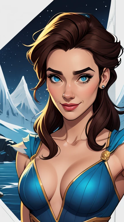 Personagem mulher estilo atompunk Fiona rainha Anna de Arendelle com marcas de guerras Imagem de desenho animado de uma mulher .Ilustra??o estilo desenho animado, estilo de arte dos desenhos animados, estilo de arte dos desenhos animados, digital illustration style, estilo atompunk design de personagens altamente detalhado, arte digital detalhada coragem, Forest fan art, Design de personagens de retrato, beautiful digital illustration, retrato de alta qualidade, Arte em quadrinhos, mulher jovem cabelo com transas lindas . Queen Anna of ArendelleBeautiful lined eyes Medium large bust and wonderful sexy clothes. image expression of sexual desire from waist to head illustration Queen Anne of Arendelle atompunk style Fallout 4 style pose playboy magazine sensual witch Character cartoon style facial expression happy beautiful smile and six medium small portrait mode waist up with lots of gold around her other stones precious portrait mode waist up queen of the south Jennifer Connelly GTA scenery dominatrix gold coins chest with jewelry with her boyfriend, um homem com barba preta, armado com um estilo militar,