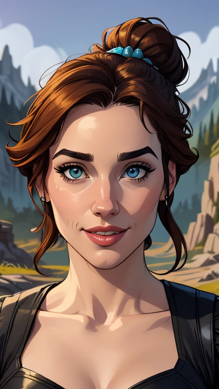 Personagem mulher estilo atompunk Fiona rainha Anna de Arendelle com marcas de guerras Imagem de desenho animado de uma mulher .Ilustra??o estilo desenho animado, estilo de arte dos desenhos animados, estilo de arte dos desenhos animados, digital illustration style, estilo atompunk design de personagens altamente detalhado, arte digital detalhada coragem, Forest fan art, Design de personagens de retrato, beautiful digital illustration, retrato de alta qualidade, Arte em quadrinhos, mulher jovem cabelo com transas lindas . Queen Anna of ArendelleBeautiful lined eyes Medium large bust and wonderful sexy clothes. image expression of sexual desire from waist to head illustration Queen Anne of Arendelle atompunk style Fallout 4 style pose playboy magazine sensual witch Character cartoon style facial expression happy beautiful smile and six medium small portrait mode waist up with lots of gold around her other stones precious portrait mode waist up queen of the south Jennifer Connelly GTA scenery dominatrix gold coins chest with jewelry with her boyfriend, um homem com barba preta, armado com um estilo militar,