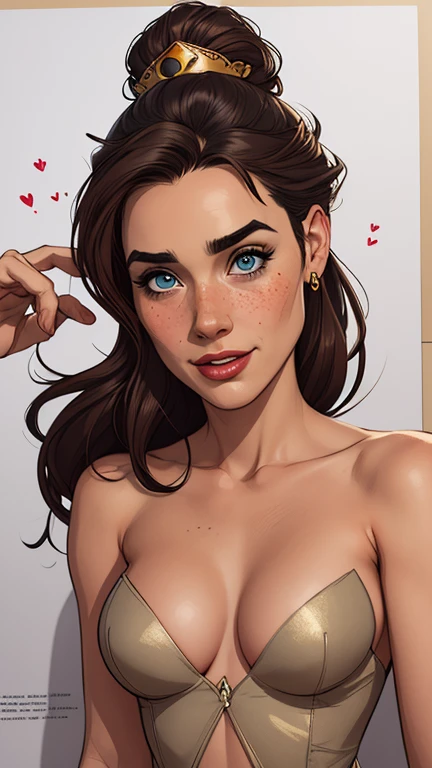 Character style illustration style Completely bare breasts showing small fear Breast size Cartoon name: Isabella Cruz white background medium breasts freckled face Jennifer Connelly actress strong contours Physical description - long straight hair, tingidos de um marrom vibrante que contrasta com sua pele clara. - You reflect a mix of curiosity and determination. - Ela tem uma estatura alta, with a slender and agile figure, evidenciando sua agilidade e destreza. -fundo colorido Design de personagens de retrato, beautiful digital illustration, retrato de alta qualidade, Arte em quadrinhos, Corpo inteiro sensualizando ou pelada. folha de retorno. return sheet member clothes of the day hell day expression of hatred and blood on the faceAtompunk style woman character Fiona queen Anna of Arendelle with marks of war Cartoon image of a woman .Ilustra??o estilo desenho animado, estilo de arte dos desenhos animados, estilo de arte dos desenhos animados, digital illustration style, estilo atompunk design de personagens altamente detalhado, arte digital detalhada coragem, Forest fan art, Design de personagens de retrato, beautiful digital illustration, retrato de alta qualidade, Arte em quadrinhos, mulher jovem cabelo com transas lindas . Queen Anna of ArendelleBeautiful lined eyes Medium large bust and wonderful sexy clothes. image expression of sexual desire from waist to head illustration Queen Anne of Arendelle atompunk style Fallout 4 style pose playboy magazine sensual witch Character cartoon style facial expression happy beautiful smile and six medium small portrait mode waist up with lots of gold around her other stones precious portrait mode waist up queen of the south Jennifer Connelly GTA scenery dominatrix gold coins chest with jewelry with her boyfriend, um homem com barba preta, armado com um estilo militar,