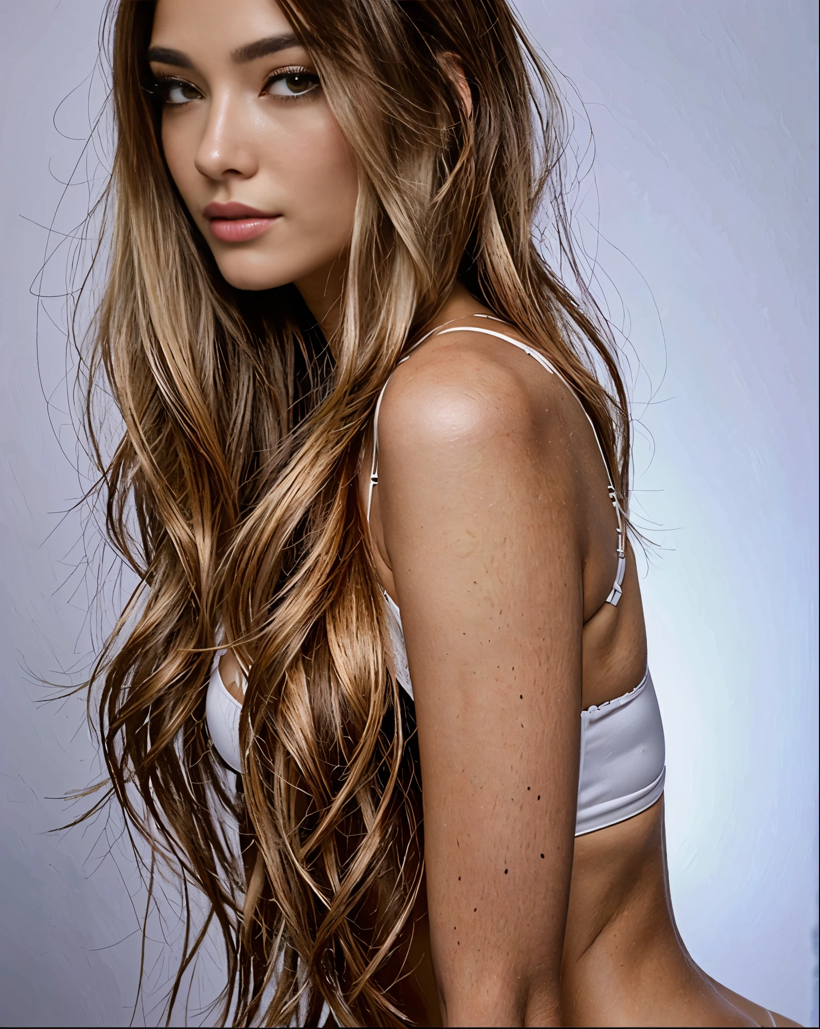 arafed woman with long hair and a white bra top, cabelo loiro castanho longo, dark cabelo loiro longo, cabelos longos de cor castanha, dark cabelo loiro longo, garota sexy com longos cabelos loiros, long shiny ethereal hair, glorioso cabelo loiro longo, cabelo castanho claro longo e ondulado, cabelo loiro longo, cabelo loiro longo, long flowing hair, cabelo loiro longo e ondulado