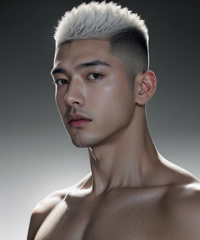 (8k, RAW Photos, highest quality,High resolution, masterpiece: 1.2). (Realistic, Realistic: 1.37),((Light on face:1.2)),((Cinema Lighting:1.2)),(Photorealism:1.4),(Real Image),(Photographic images),20-year-old,((Japanese)),(male:1.3), (High Top Fade:1.4), Dark Theme, Calm tone, Calm colors, High Contrast, (Natural skin texture, Hyperrealism, Soft Light, sharp),(Black suit)