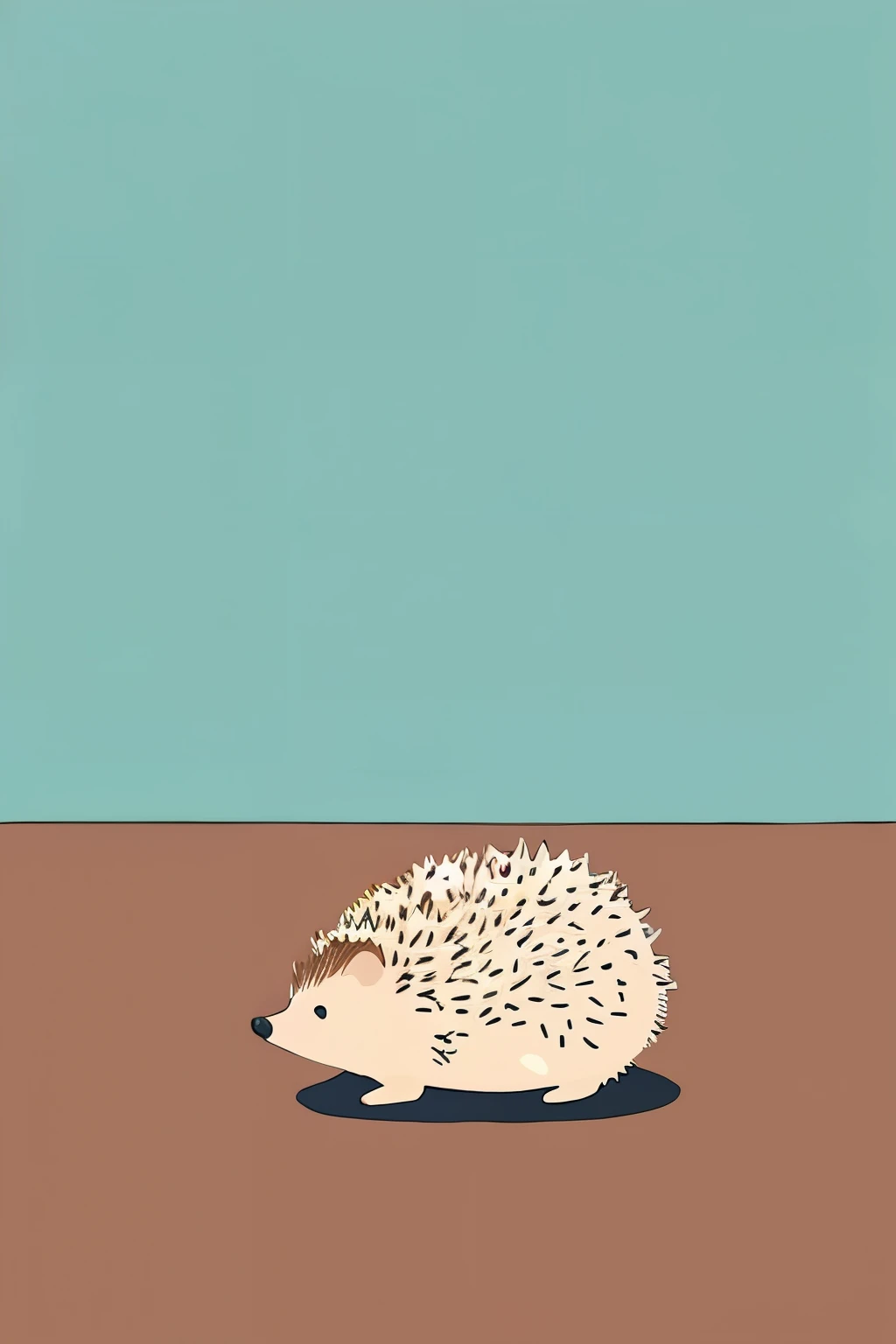 Cute hedgehog illustration 370px wide x 320px long The background is transparent, with the same atmosphere and color.々I want a pose like that.