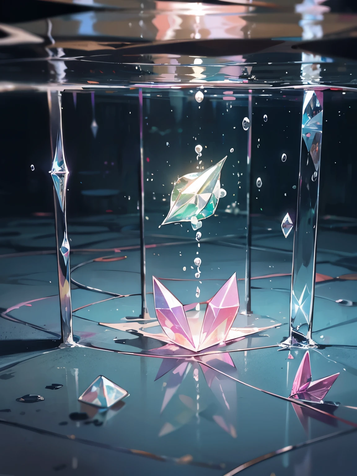 seabed,Crystal Palace,bubble,flash