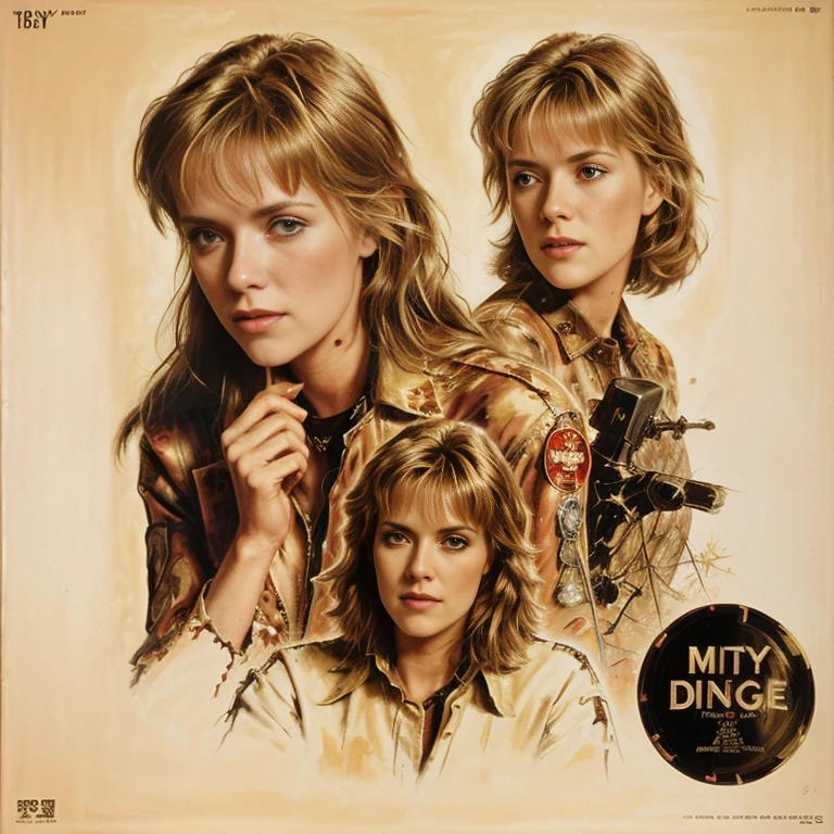 dirty dingus magee - original motion picture soundtrack, [ Oil painting ], western drama, Beautiful woman in the center poses sexy, Soundtrack CD jacket、Digitally Remastered, Kinematics」, John Maggs, Roy Dargano, Movie Posters, Album cover, 1 9 7 0 sMovie Posters, Oil painting