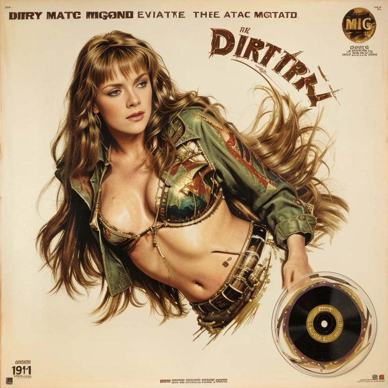 dirty dingus magee - original motion picture soundtrack, [ Oil painting ], western drama, Beautiful woman in the center poses sexy, Soundtrack CD jacket、Digitally Remastered, Kinematics」, John Maggs, Roy Dargano, Movie Posters, Album cover, 1 9 7 0 sMovie Posters, Oil painting