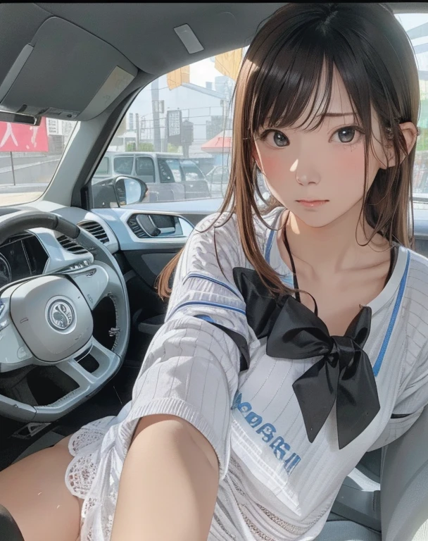 girl, Sweat, vapor, Medium Chest, shy, Beautiful Hands, Looking at the audience, sexy look,NFSW