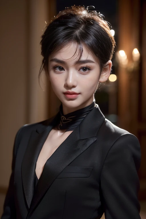 ((((8k))),((Extremely detailed CG)) ,(Photo for ID),16k,((Very sophisticated and beautiful)),(((masterpiece))),(((highest quality))),(((超High resolution))),Beautiful lighting,Perfect Lightning,Realistic shadows,((High resolution)),(Muscular body:1.2),(Sunburned skin:1.3),(Extremely detailed facial details:1.2),(Perfect muscular body:1.1),(Very detailed),((male:1.3)),(1 person),(Small Head:1.2),(High Top Fade:1.4),(Small face:1.2),(Baby Face:1.3),(Exquisite makeup:1.2),(Muscular chest:1.2),(Muscular chest:1.2),(slim:1.0),(Happy:1.2),(Laughter:1.2),(Black suit:1.3),(Night view:1.5),(indoor:1.2),(Are standing:1.3),(Face close-up:1.3),(from the front:1.3),