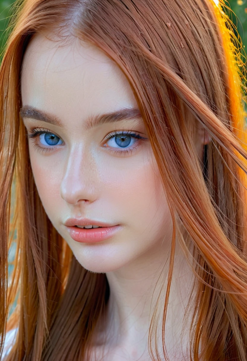 solo, very detailed, detailed face, very long hair, picture of a beautiful young woman, dasha_taran, sfw, ((natural orange hair)), beautiful natural blue eyes, High Definition RAW Photography, 16k photography, half body