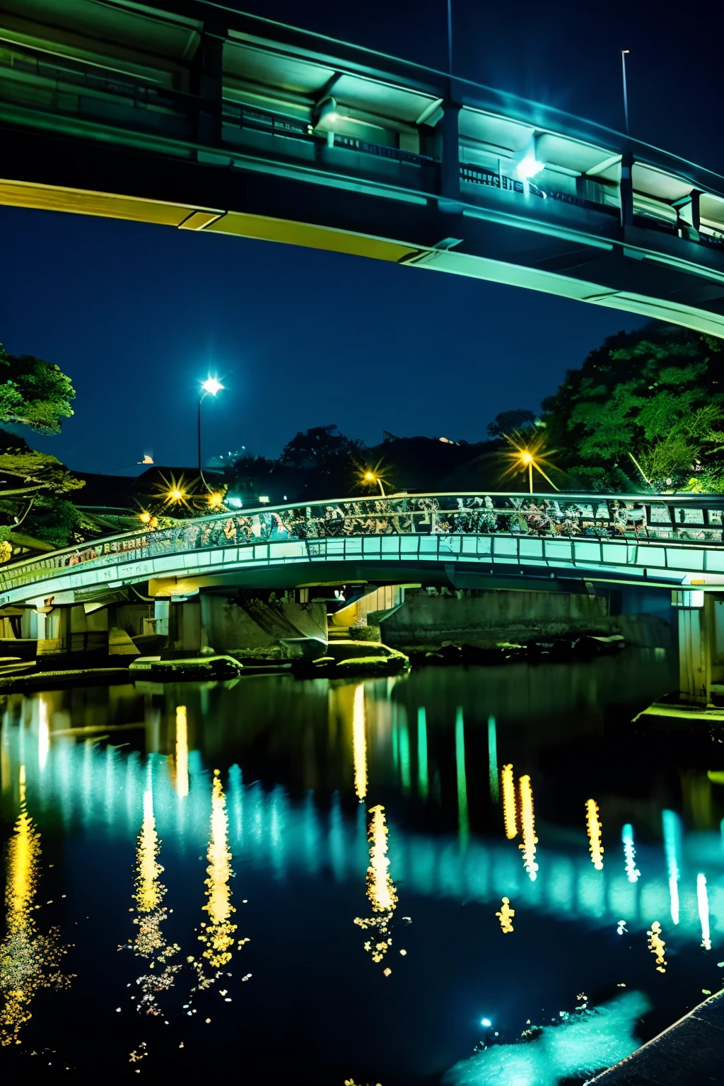 Kyoto,Togetsu Bridge、Crescent Moon、Sparkling Shine、Kyoto,Togetsu Bridge、View from under the bridge,Crescent Moon、Sparkling Shine。