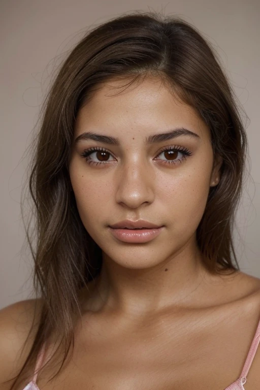 Femme brune , Latina , Detailed and realistic face , sexy , photo que du visage