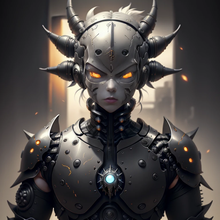 no anime 2d DRAGON BALL um cyberpunk aondroid vestindo um preto E cinca escuro, cabo, White skull, armadura venenosa, correntes e fogo a sua volta escura, dramatic lighting, Pintura a tinta, Tran Ross,trends on Artstation, sharp focus, Studio photo AURA energy black gold neon, detalhes intrincados, altamente detalhado, por anime 2d deah note