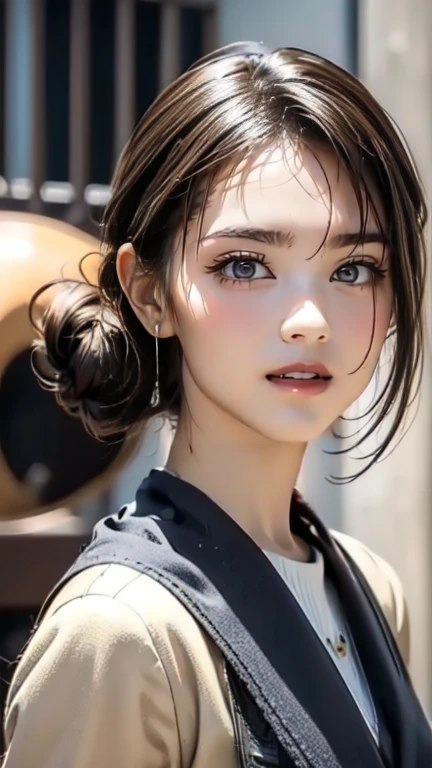 (Random Location),(Random Hairstyles),(Movie-like scene,Best image quality,(8k), Ultra-realistic, 最high quality, high quality, High resolution, high qualityな質感, Attention to detail, beautiful, detailed, Extremely detailed CG, detailedなテクスチャ, Realistic facial expressions, masterpiece, in front, dynamic, bold), ((round face:1.4))