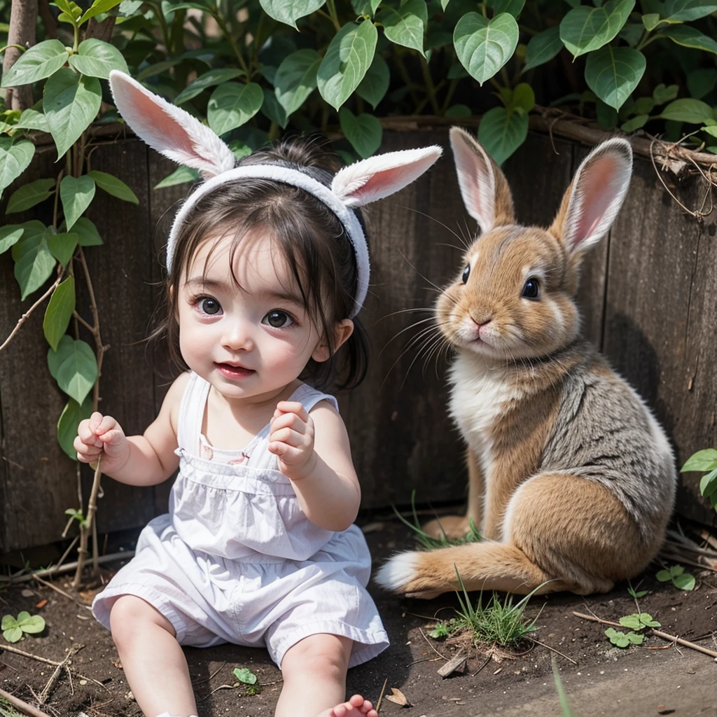 Cute baby rabbit
