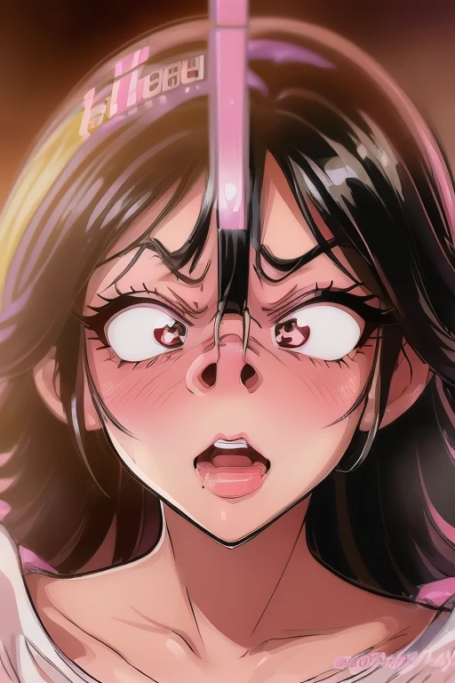 (cure black/ futari wa pretty cure:1.5),(Nose Hook:1.5),(Facial Realism)超Swollen lips, Super thick lips, Kissing Face,, Glowing Skin,masterpiece, highest quality, naughty smile,(vapor:1.2), (Happy:1.4),(Ahegao:1.6),(Roll your eyes,1.6),(blowing foam through the mouth:1.2),(Attractive mature woman,Super strong super huge huge vulgar face:1.2),(Ahegao:1.8),(Roll your eyes:1.6),(Huge very angry face:1.6),(put on a mean look:1.8),(put on a mean look:1.8),masterpiece, highest quality,Super evil smile, blush, I breathe,Glowing Skin,highest quality, 8K, 32k, masterpiece, Detailed face, Lips Detail, Fine grain, double eyelid,(Bimbo face:1.5,Heavy makeup:1.5,Black gal:1.5 ),Pink thick lips,Swollen lips,(Widening pig nostrils:1.5)