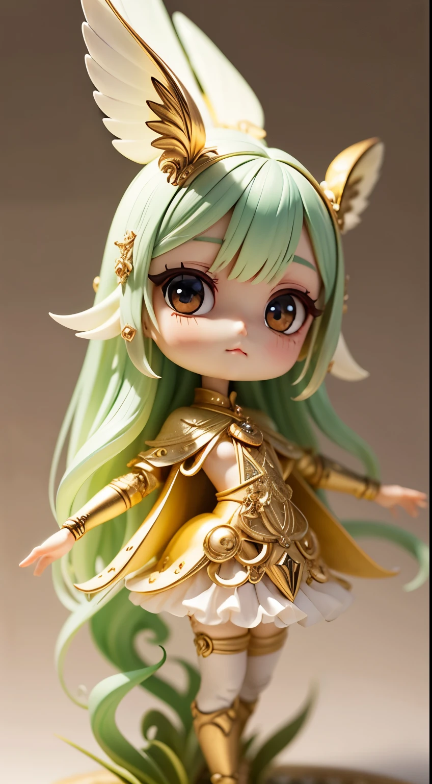 mythical creature, beast, fluffy, gradient color ((best quality)), ((masterpiece)), ( extreme detailed, highest detailed, official art, beautiful and aesthetic:1.2), depth of field, composition FULL BODY, (CHIBI),, (beautiful and detailed eye:1.3), Long tail