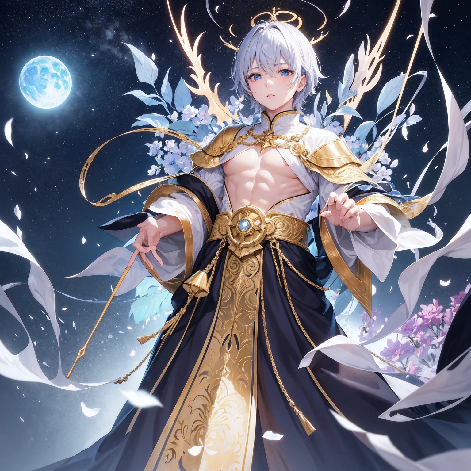 ローマemperorコンスタンティヌス1世「great」。34 years old。Adult male。emperorらしい優雅さと重厚さ。Calm and cool-headed。Heavenly Jerusalem。Tarot Cards「emperor」「world」Oracle Cards。Delicate and bold design in gold and blue。eyes like a lion。Thick neck。Broad shoulders。The achievements and impact on future generations are clear.、Constantine himself「What was he like?」It is shrouded in mystery。I個人的にコンスタンティヌスgreatに惹きつけられています。Iコンスタンティヌスgreatを追慕しています。but、コンスタンティヌスgreatは、Light and Darkness、It has both advantages and disadvantages。Nobody is perfect。コンスタンティヌスgreatが活動していた時の後期ローマ帝国は、危機と混乱と分裂の激動のworldでした。コンスタンティヌスgreatは、Calm and calm、It was mild for the time.。On the other hand、Powerful and ruthless in harsh times。コンスタンティヌスgreatへの毀誉褒貶、The pros and cons are intense。eventually、I think it can change infinitely depending on the evaluator&#39;s perspective.。コンスタンティヌスgreatは、Will it remain a mystery forever?。I、コンスタンティヌスgreatを想い続けています。Iコンスタンティヌスgreatの実態がつかめないまま、Admiration and fear、I am in a state of longing and fear。lyrical。Heartful。Romantic。Dramatic。Romantic and Real。Digital Art。Gustave Doré。Gustave Moreau。William Blake。Dande&#39;s Divine Comedy。Milton&#39;s Paradise Lost。Medieval manuscripts。Medieval miniature。wonder。occult。religion。philosophy。Symbolism。occultism。Tahana。Christian Bible。Genesialachi。Revelation。Koran(original) , (Very detailed壁紙) , (highest quality) , (masterpiece) , Photographic reality, Realistic, Very detailedイラスト , Beautiful Eyes, (Delicate face) , Perfect detail, (Best lighting) , (Very intricate details) , Very detailed, , 4K Integration, (Super fine CG: 1.2) , (8k: 1.2) , Realistic, Octane Rendering Task In Progress 5% 
